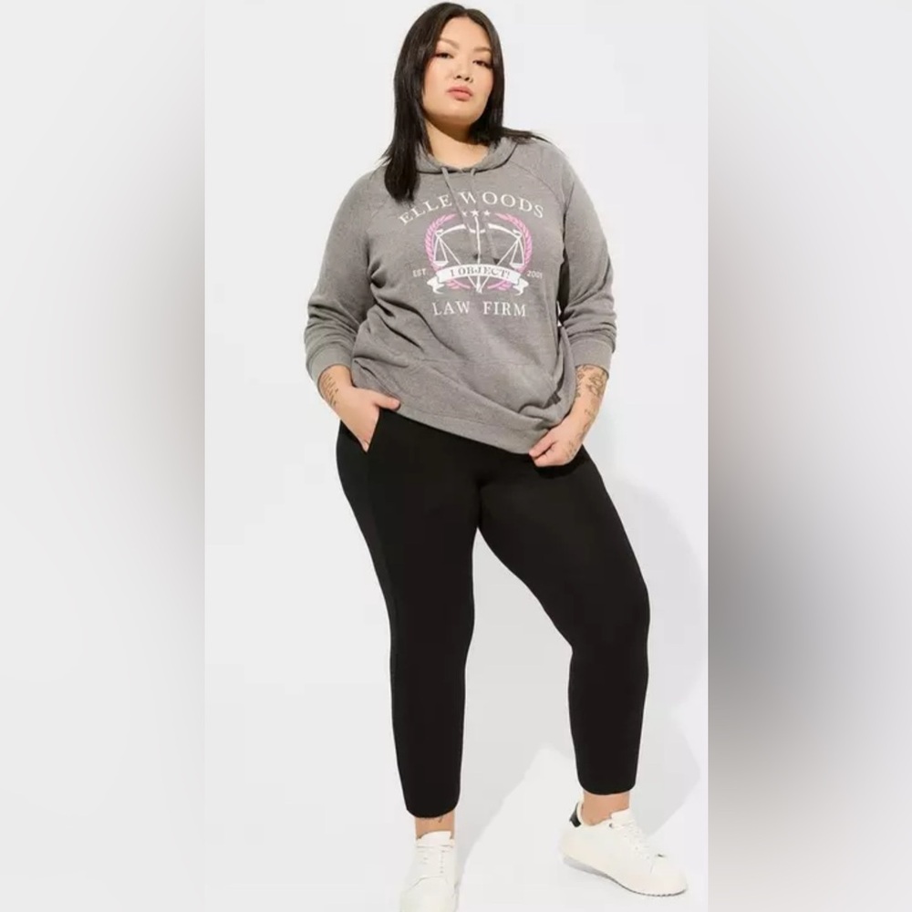 NWT Torrid Black Ponte Pull-On Tapered Capris size 2XL
